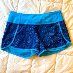 Lulu lemon blue running shorts